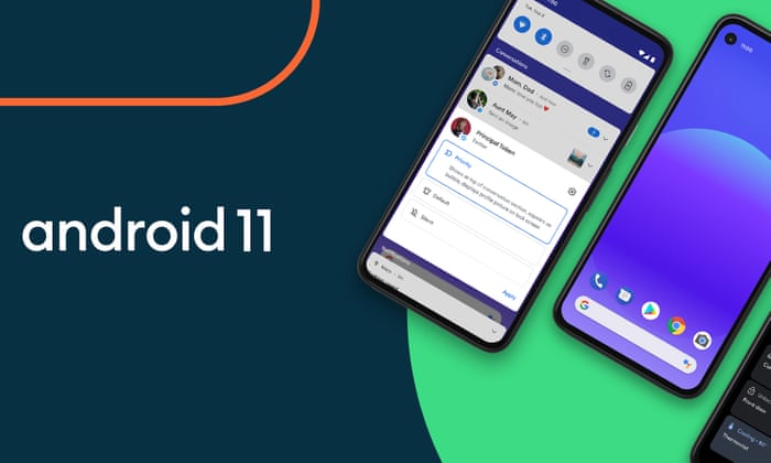 the power button menu in Android 11