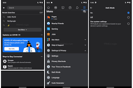 facebook dark mode