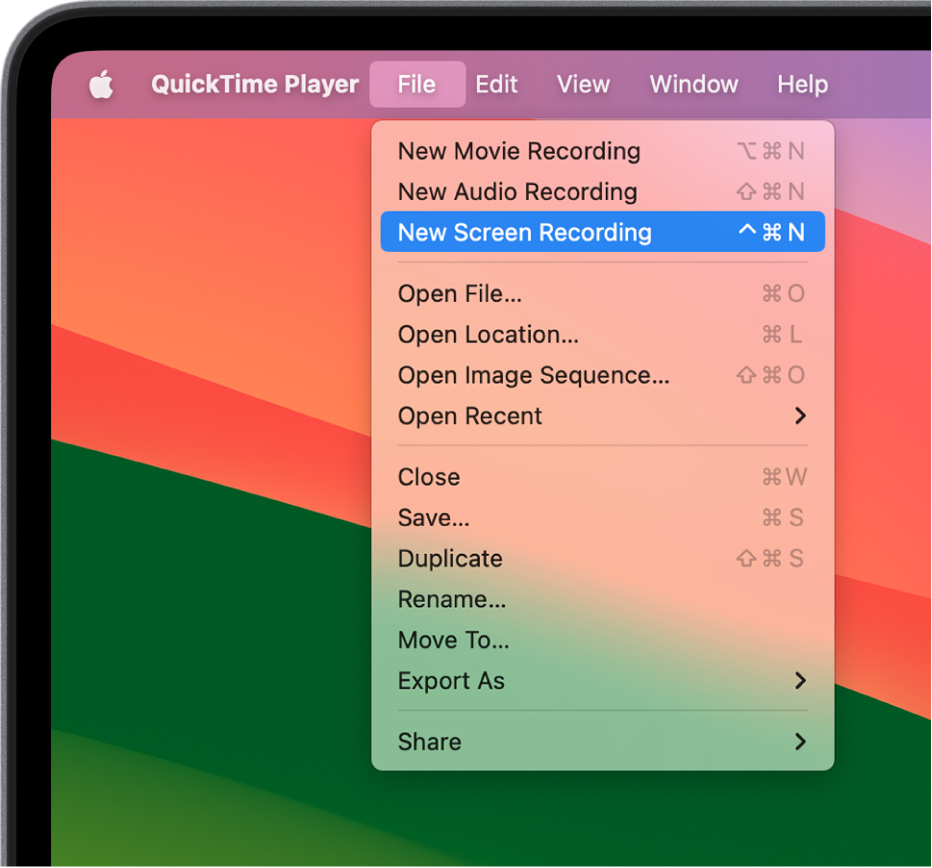 QuickTime Player for Screen Recording