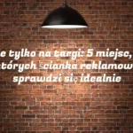 5 miejsc, w których ścianka reklamowa sprawdzi się idealnie