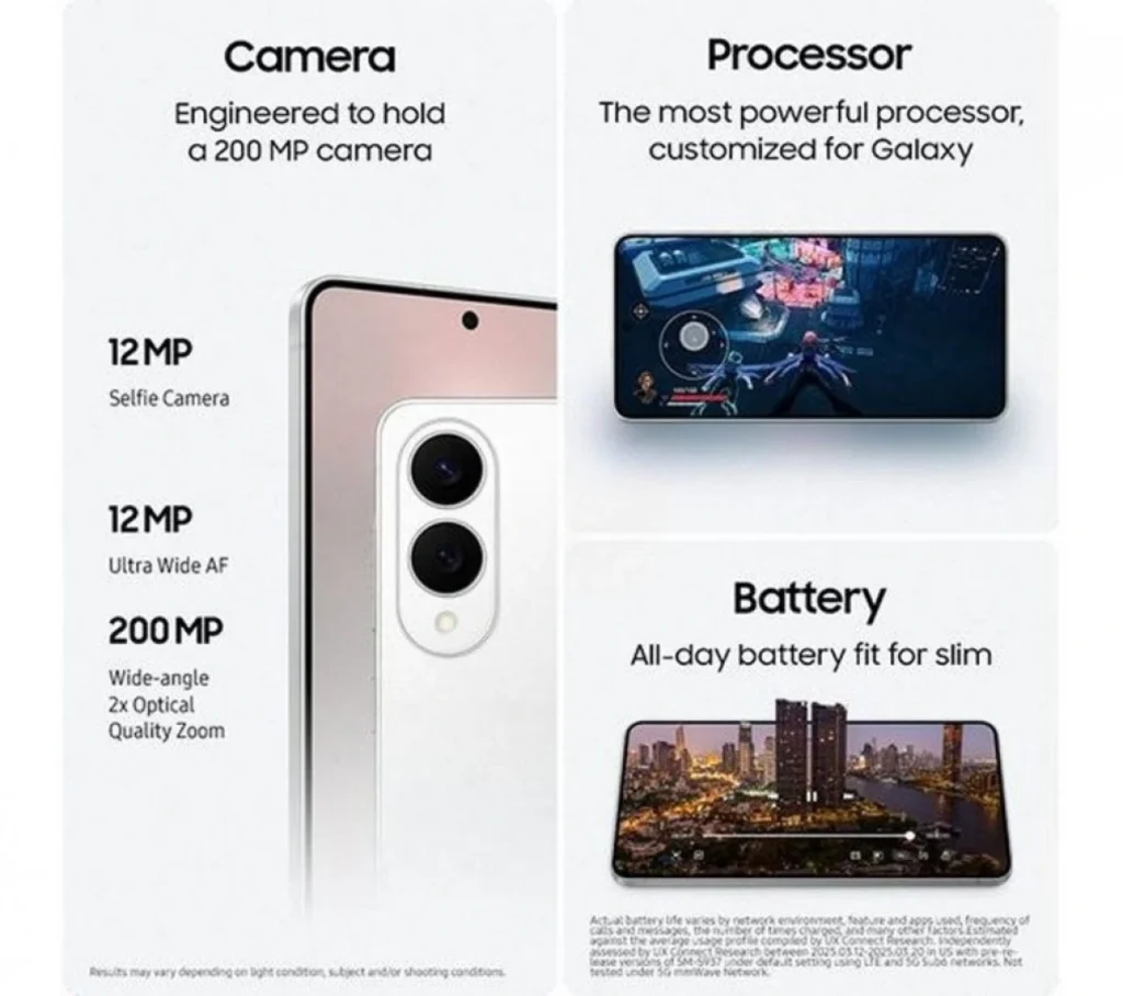 Samsung Galaxy S25 Edge specification