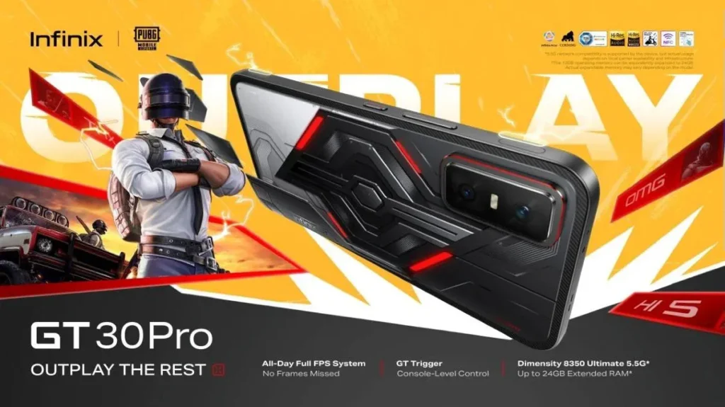 Infinix GT 30 Pro power