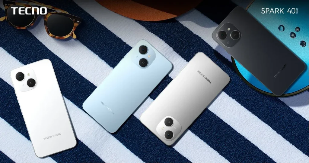 Tecno spark 40c colours