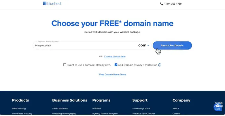 The checkout page