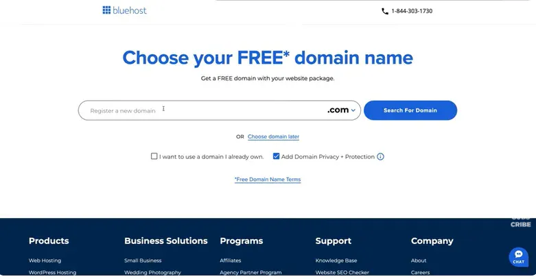 search for your domain