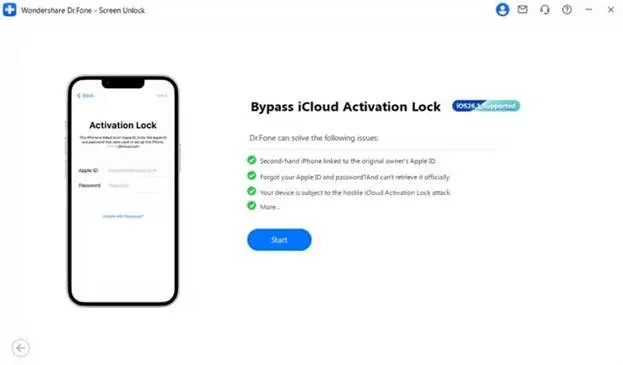 Open the iCloud Lock Removal Tool