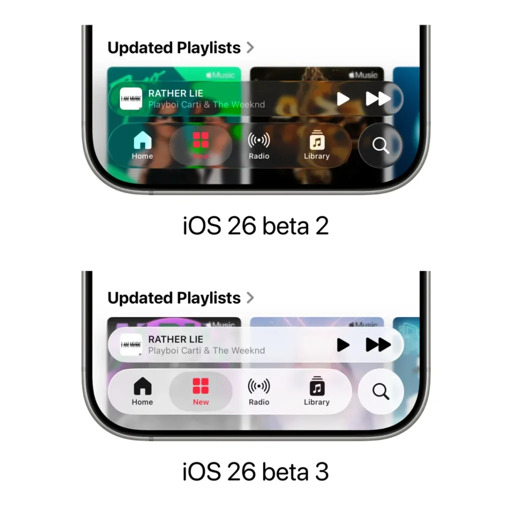 iOS 26 beta 3