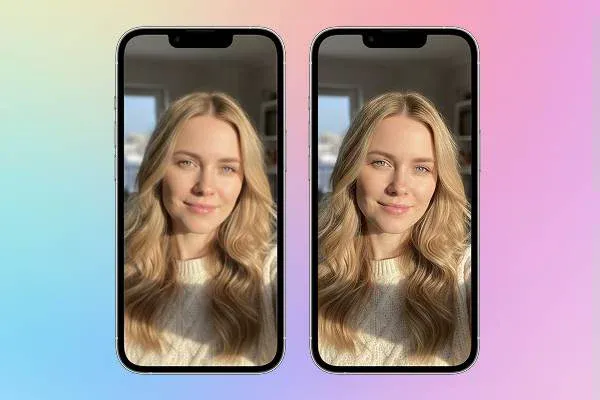 unblur photo on iPhone