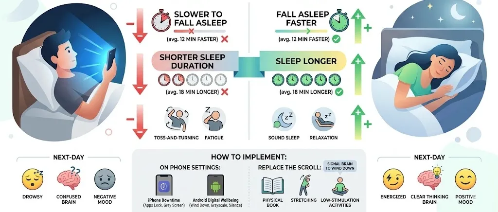 Stop Using Your Phone 30 Minutes Before You Sleep