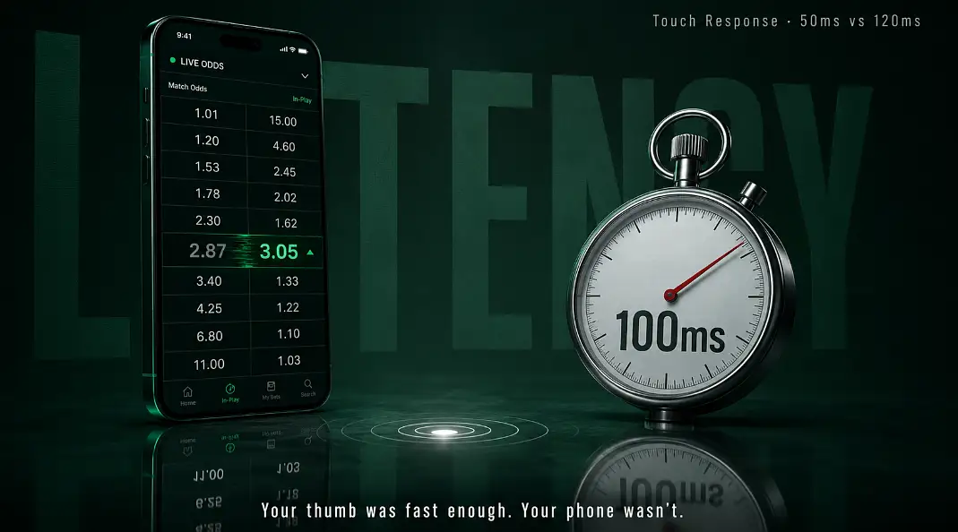 Your Phone's Touch Latency Might Be Costing You Bets You Thought You Placed In Time