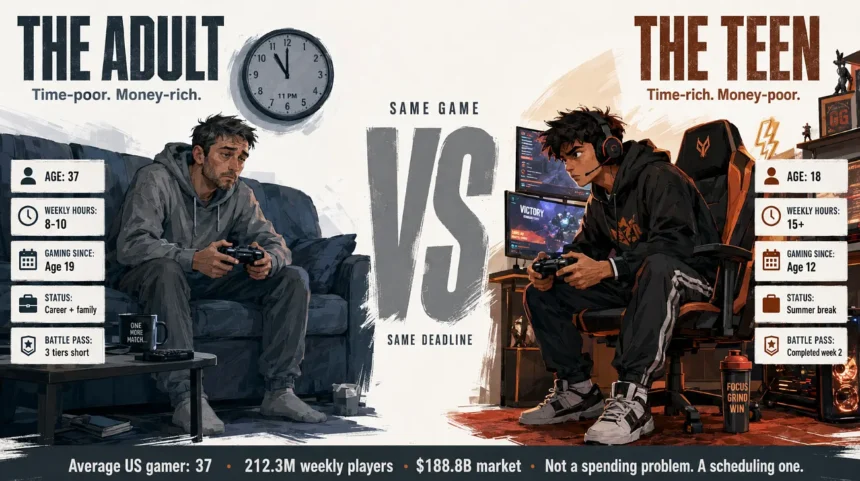 The Average Gamer Is 37 and Has Money But No Time
