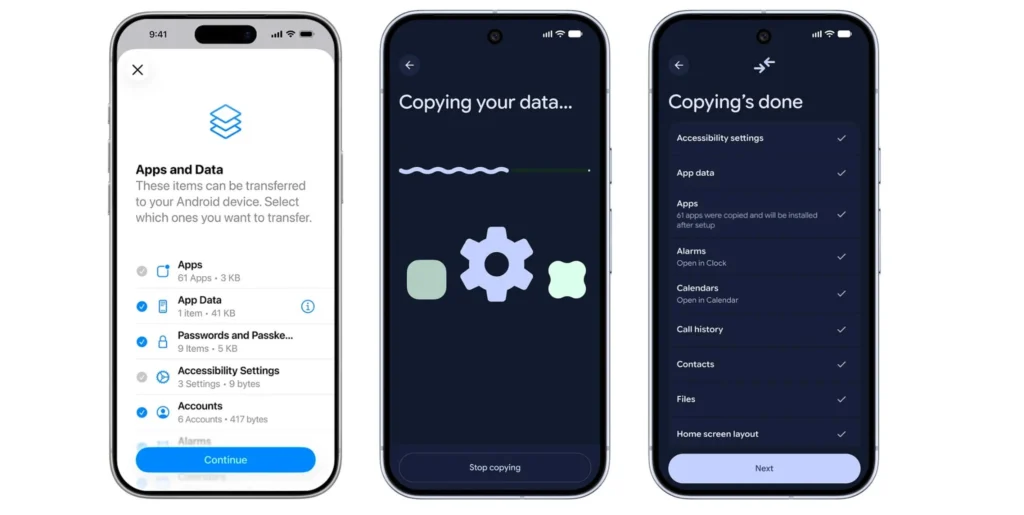 Android 17 iPhone switching tool