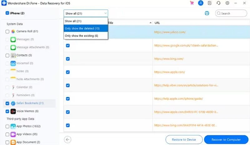 Check the Recoverable Snapchat Gmail Data