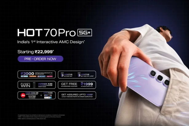 Infinix HOT 70 Pro 5G launched in India.