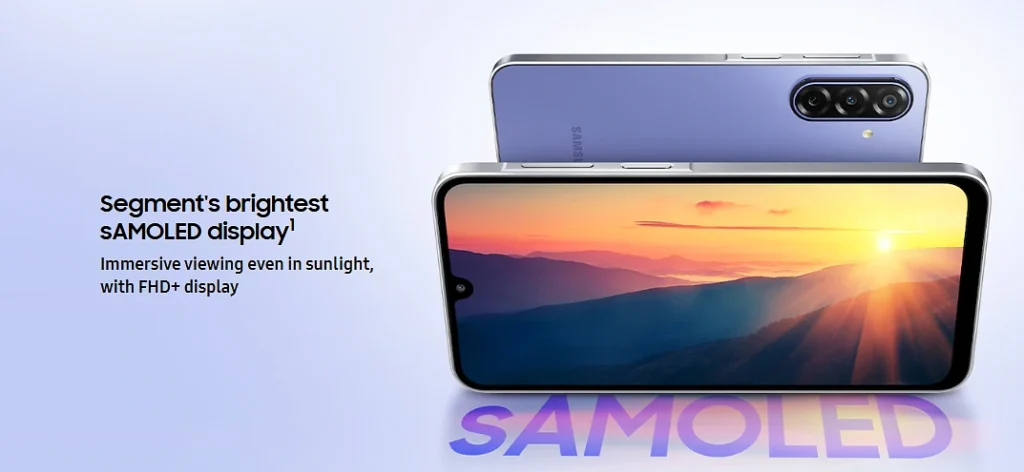 Segment's brightest
sAMOLED display