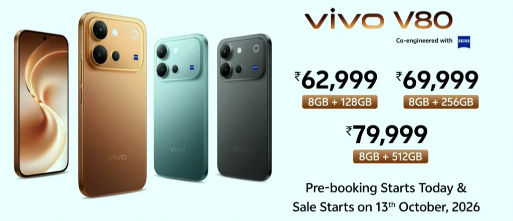 Vivo V80 Price In India