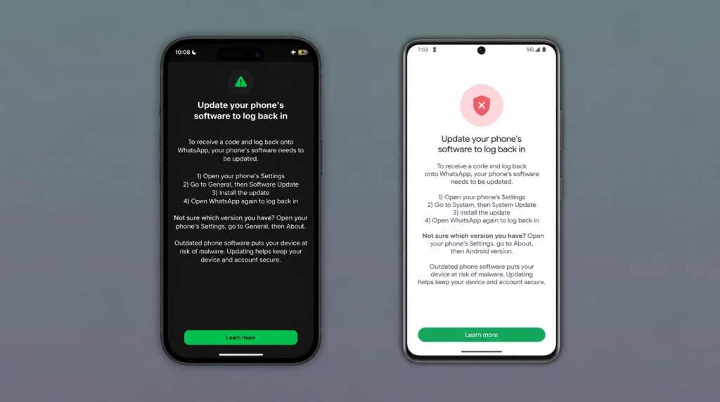 WhatsApp login blocked